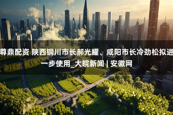 尊鼎配资 陕西铜川市长郝光耀、咸阳市长冷劲松拟进一步使用_大皖新闻 | 安徽网